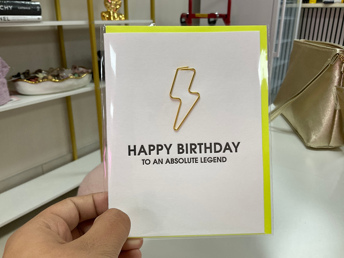 Happy birthday to an absolute legend card – Lavish 31