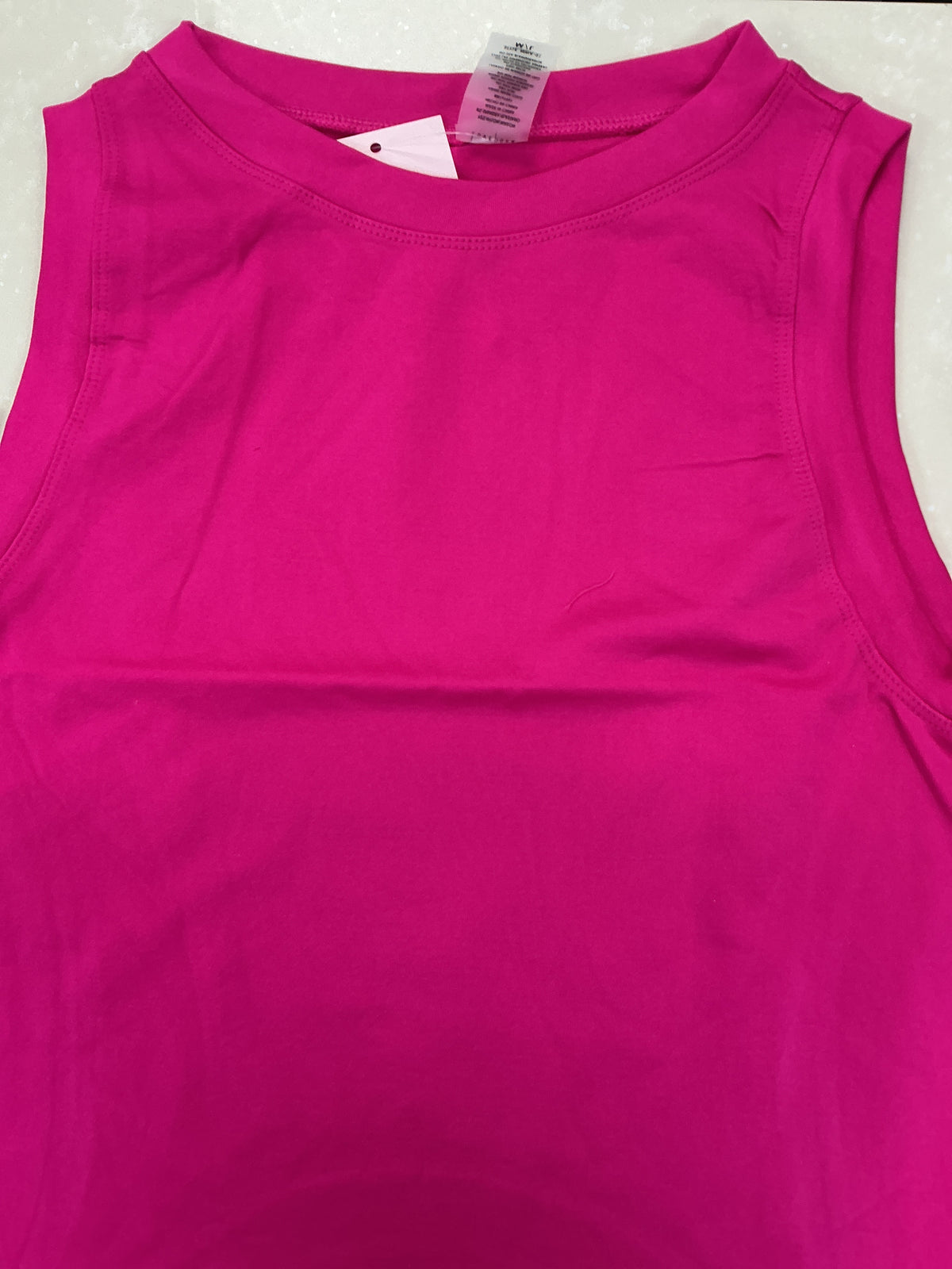 Pink high crew neck tank – Lavish 31