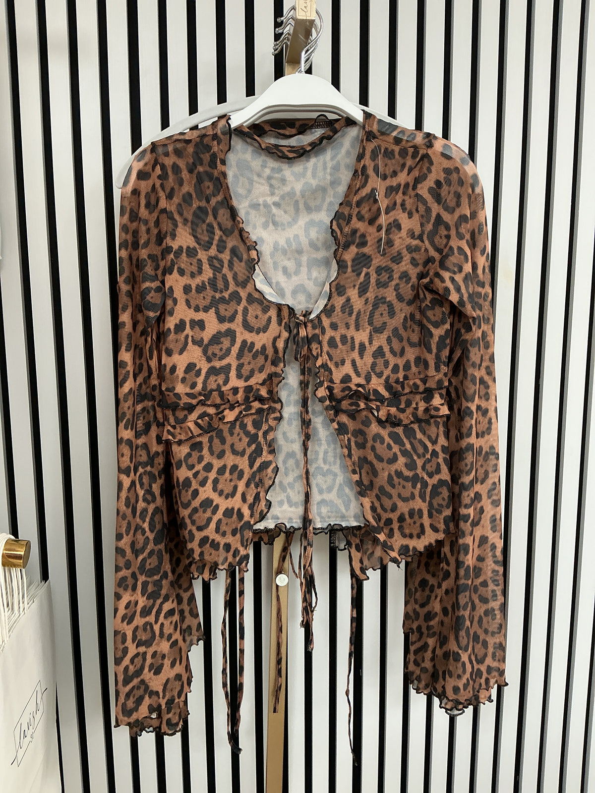 Cheetah open tie top – Lavish 31