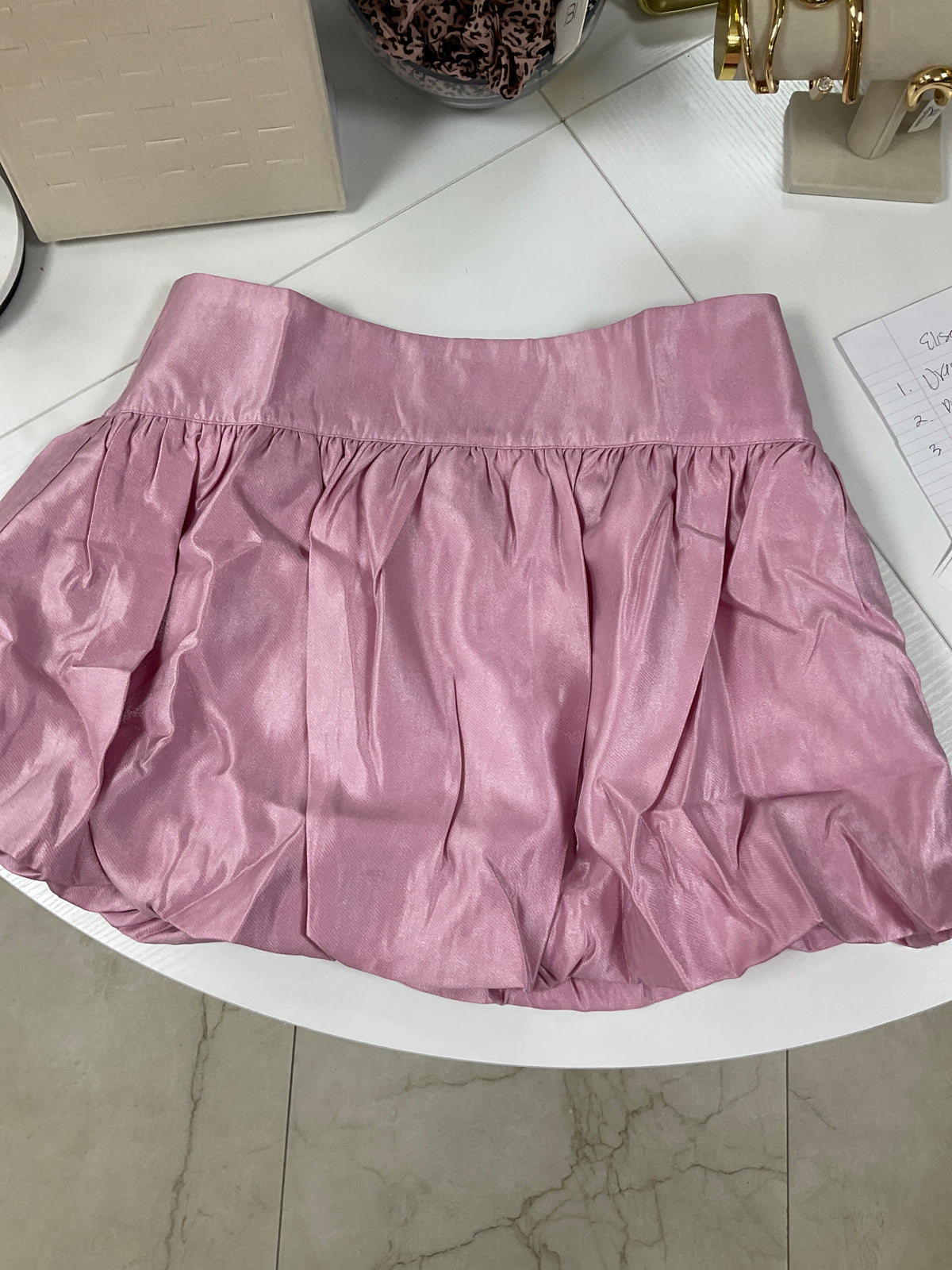 Pink shimmer skirt – Lavish 31