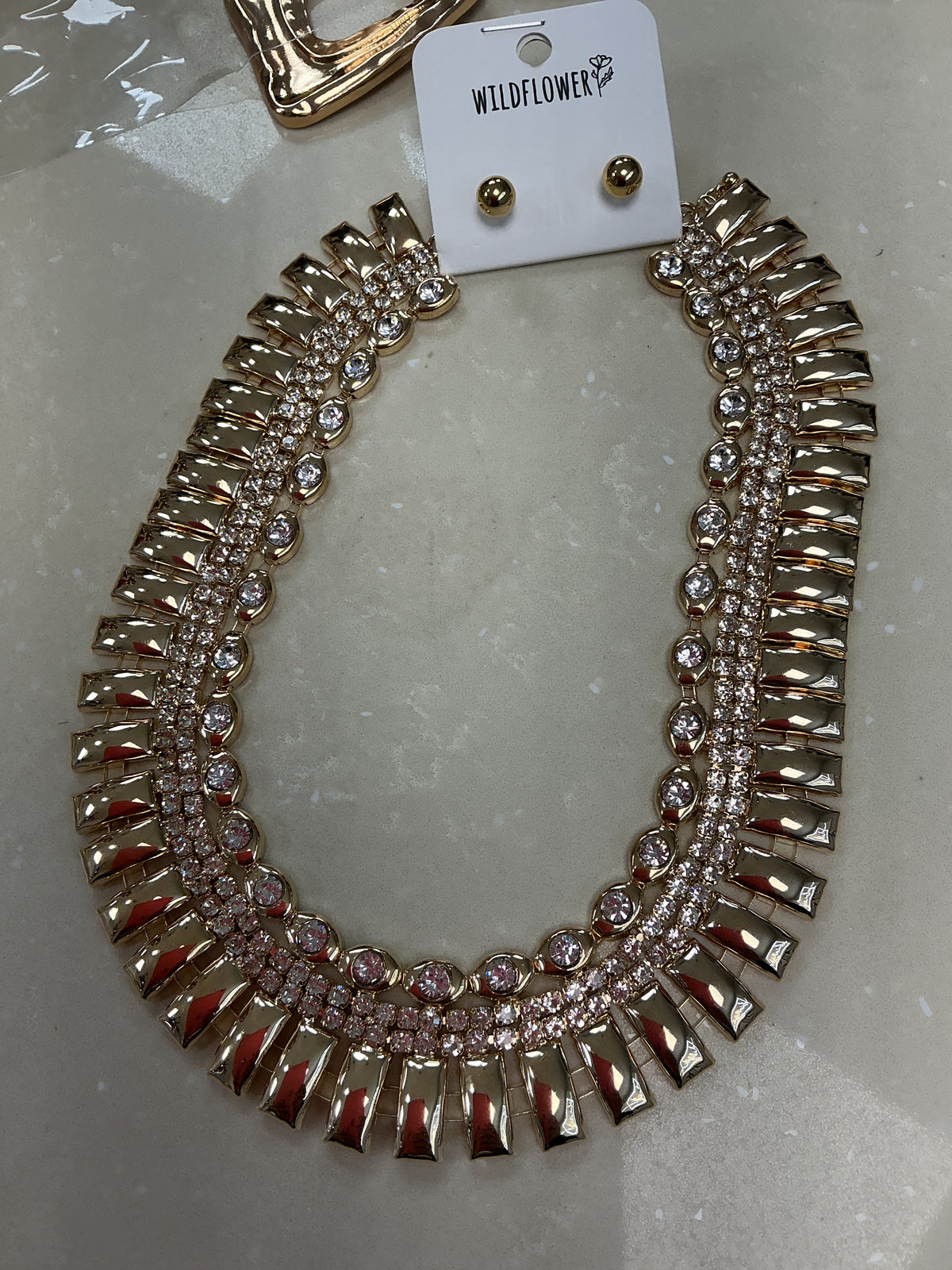 Gold bling necklace – Lavish 31