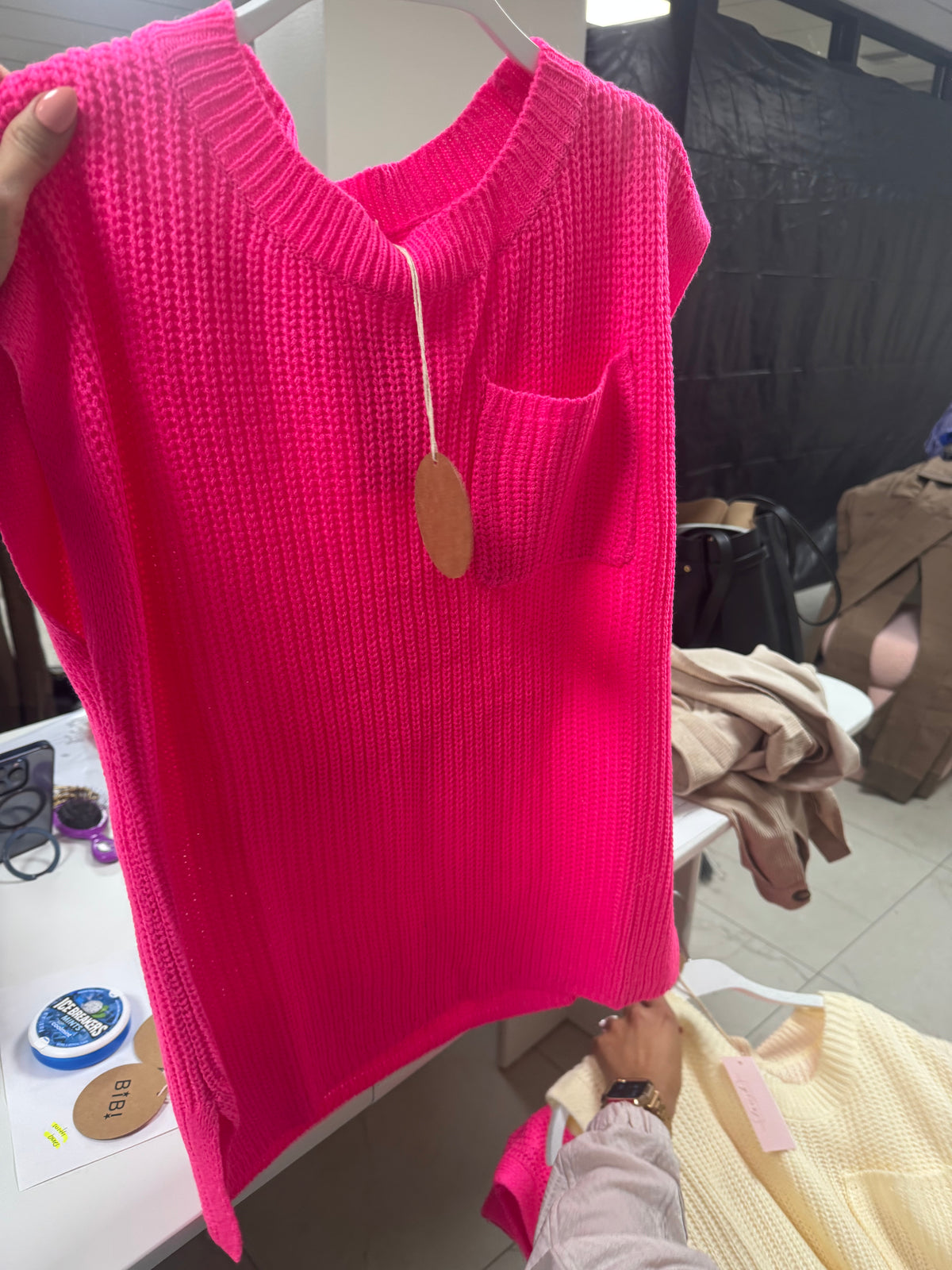 Knitted pocket top – Lavish 31 (view 3)