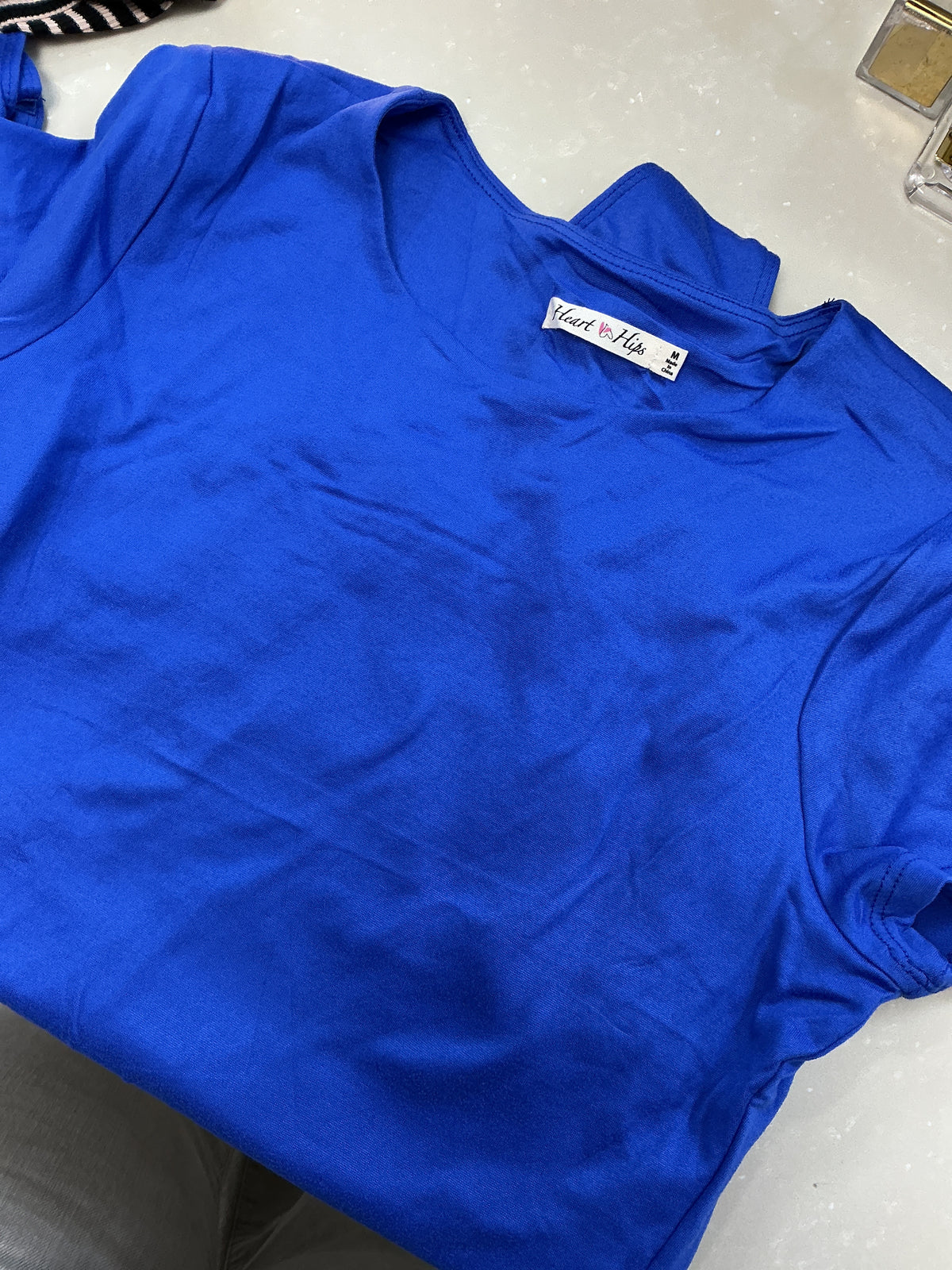 Blue body suit top – Lavish 31