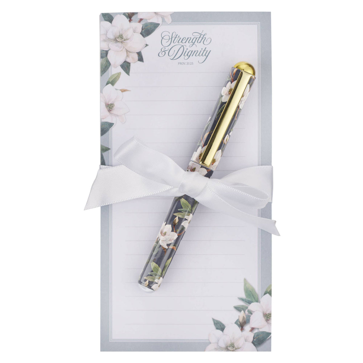 Magnetic notepad w/pen strength & dignity Prov. 31:25 – Lavish 31