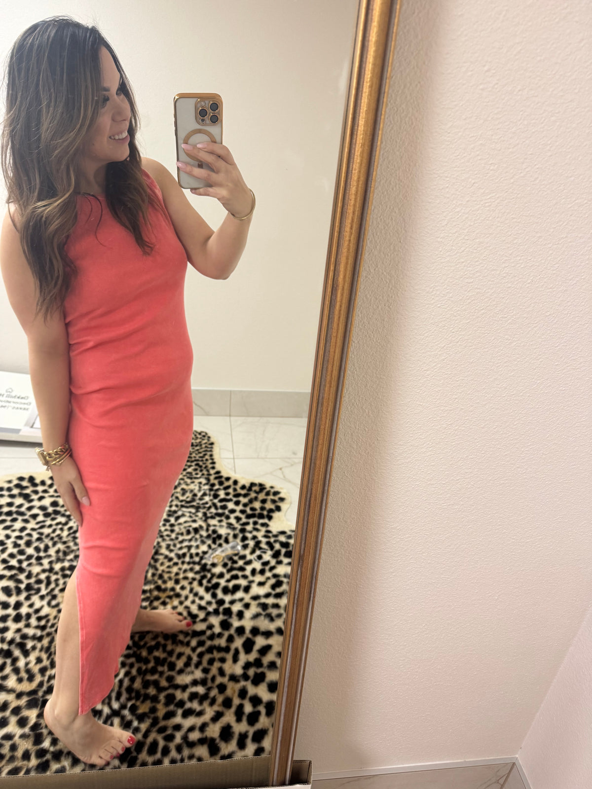 Coral long dress – Lavish 31