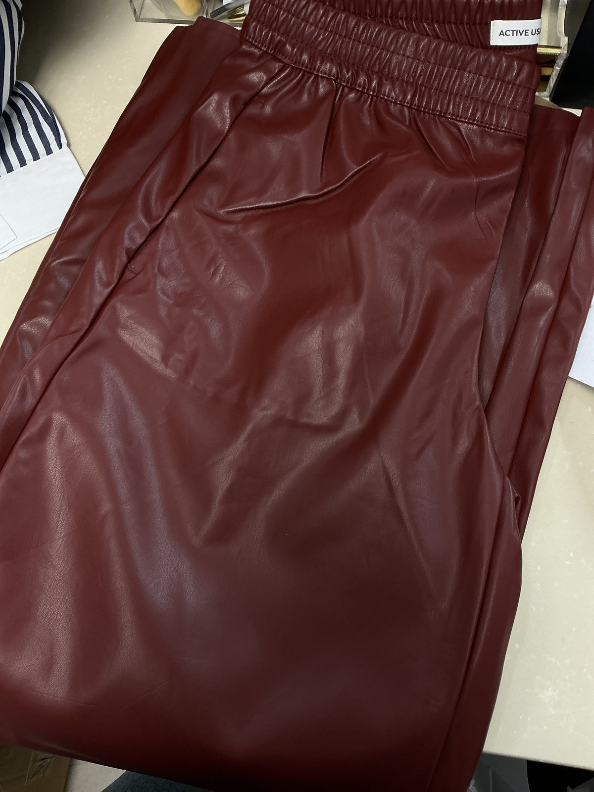 Burgundy leather pants – Lavish 31