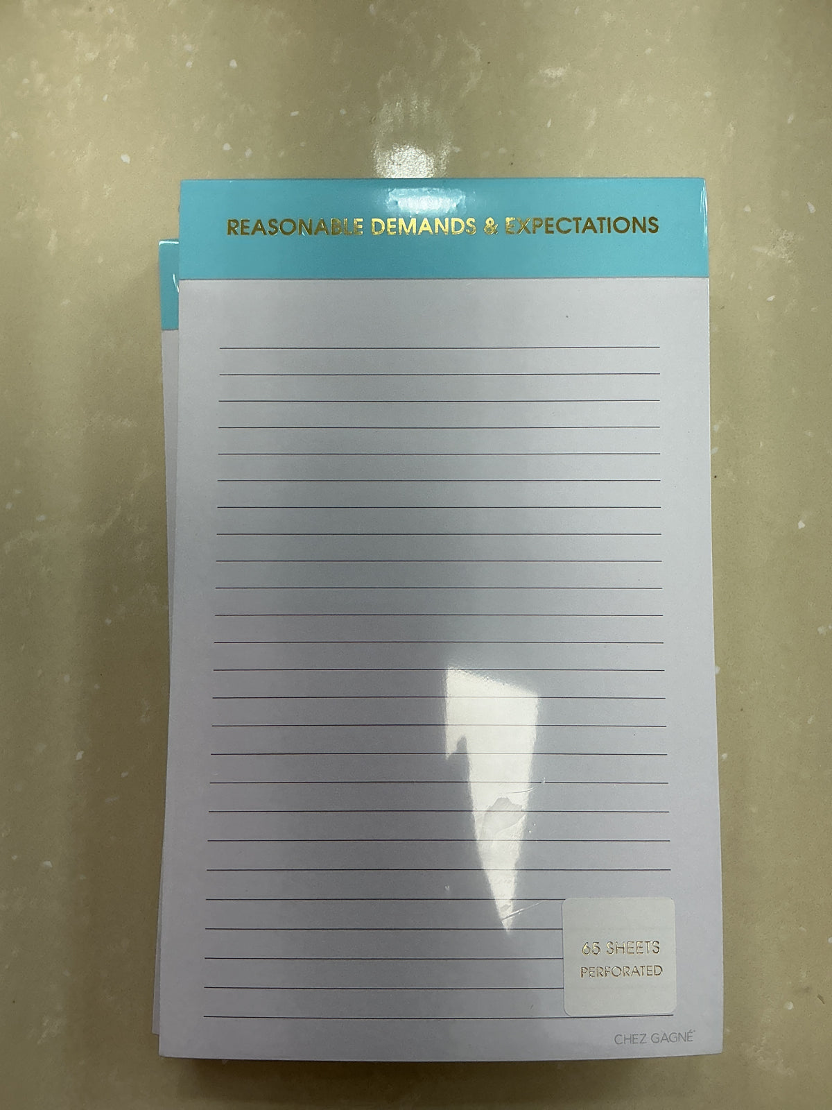 Reasonable demands and expectations notepad – Lavish 31