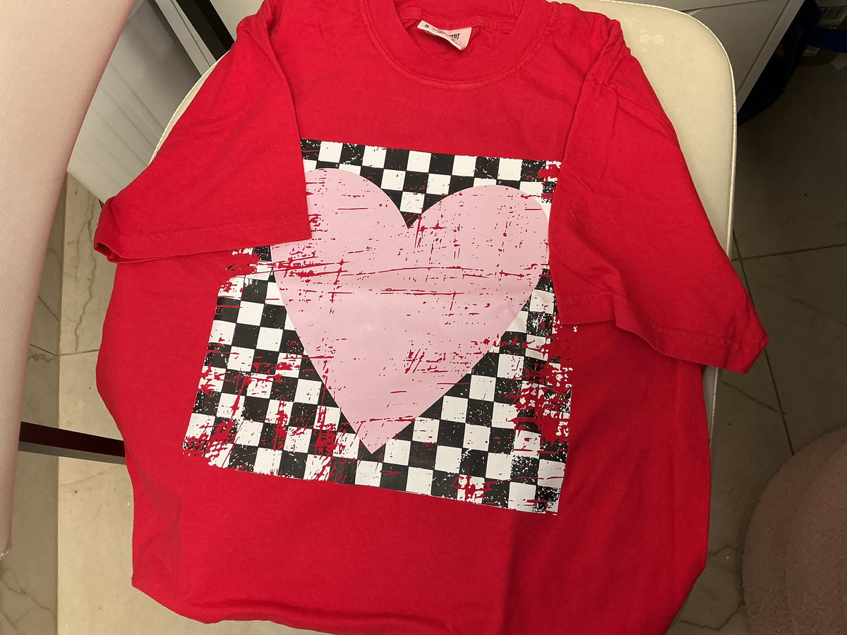 Checked heart tee – Lavish 31