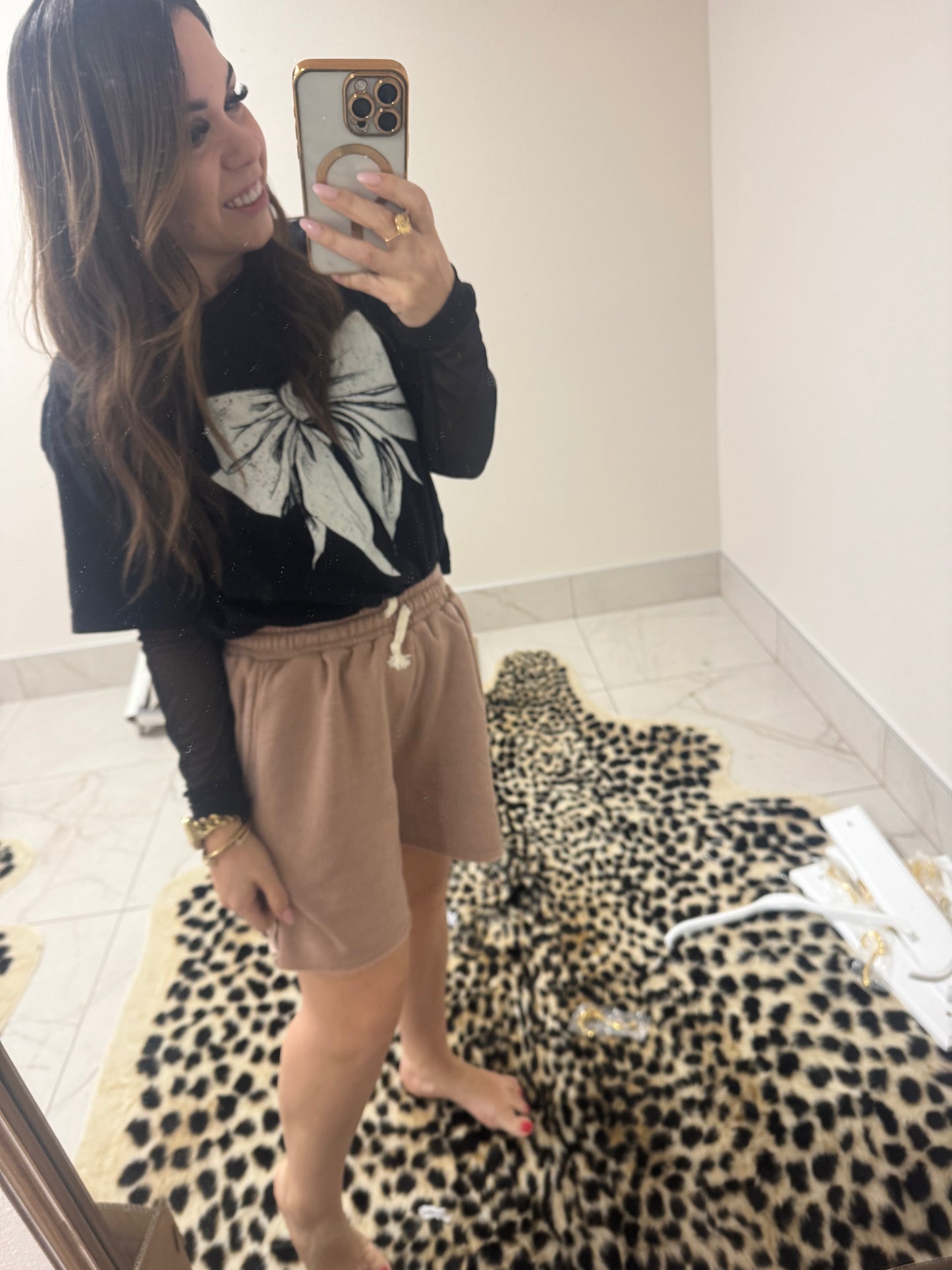 Dark taupe lounge shorts – Lavish 31