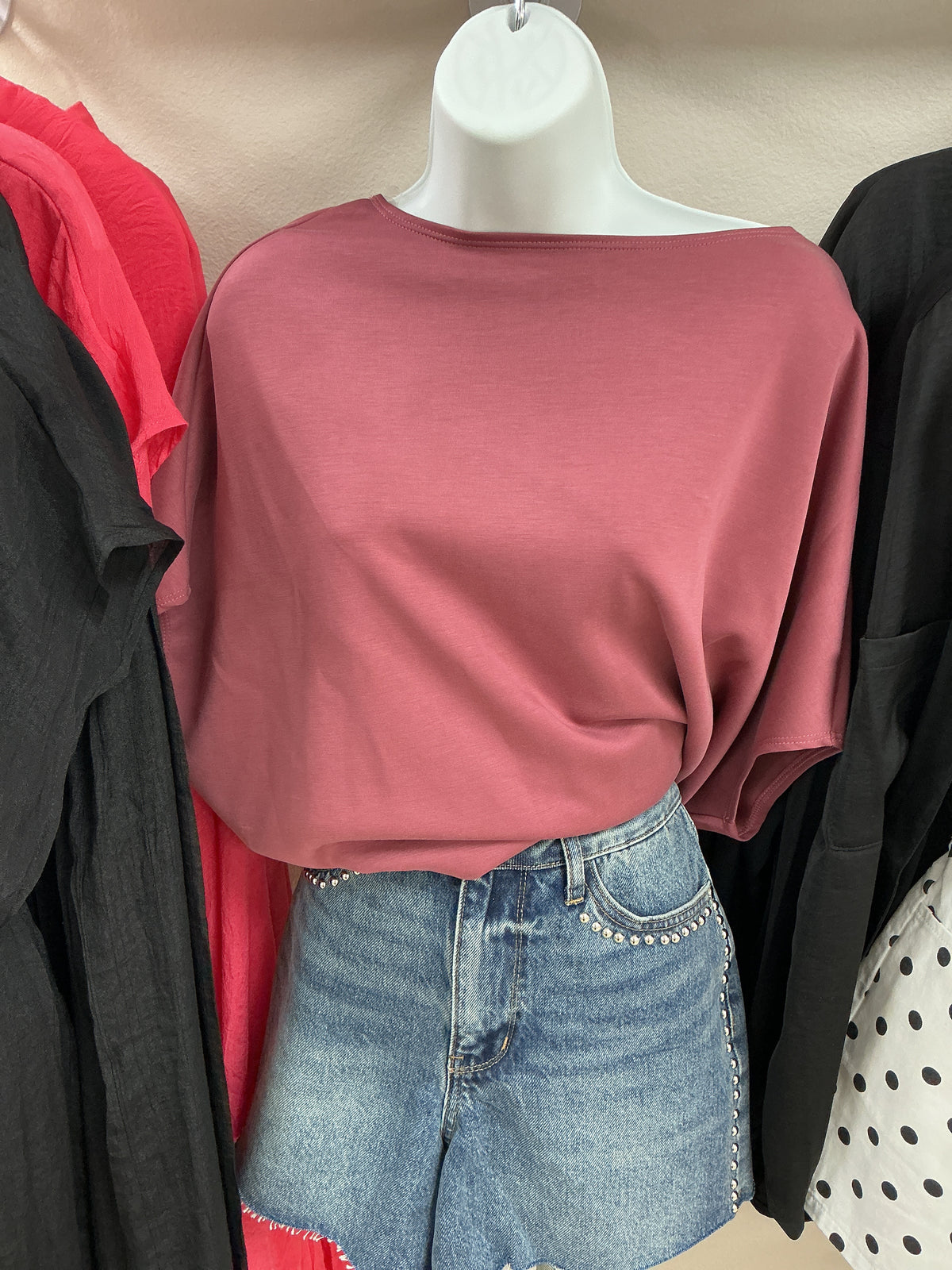 Mauve pink dolman top – Lavish 31