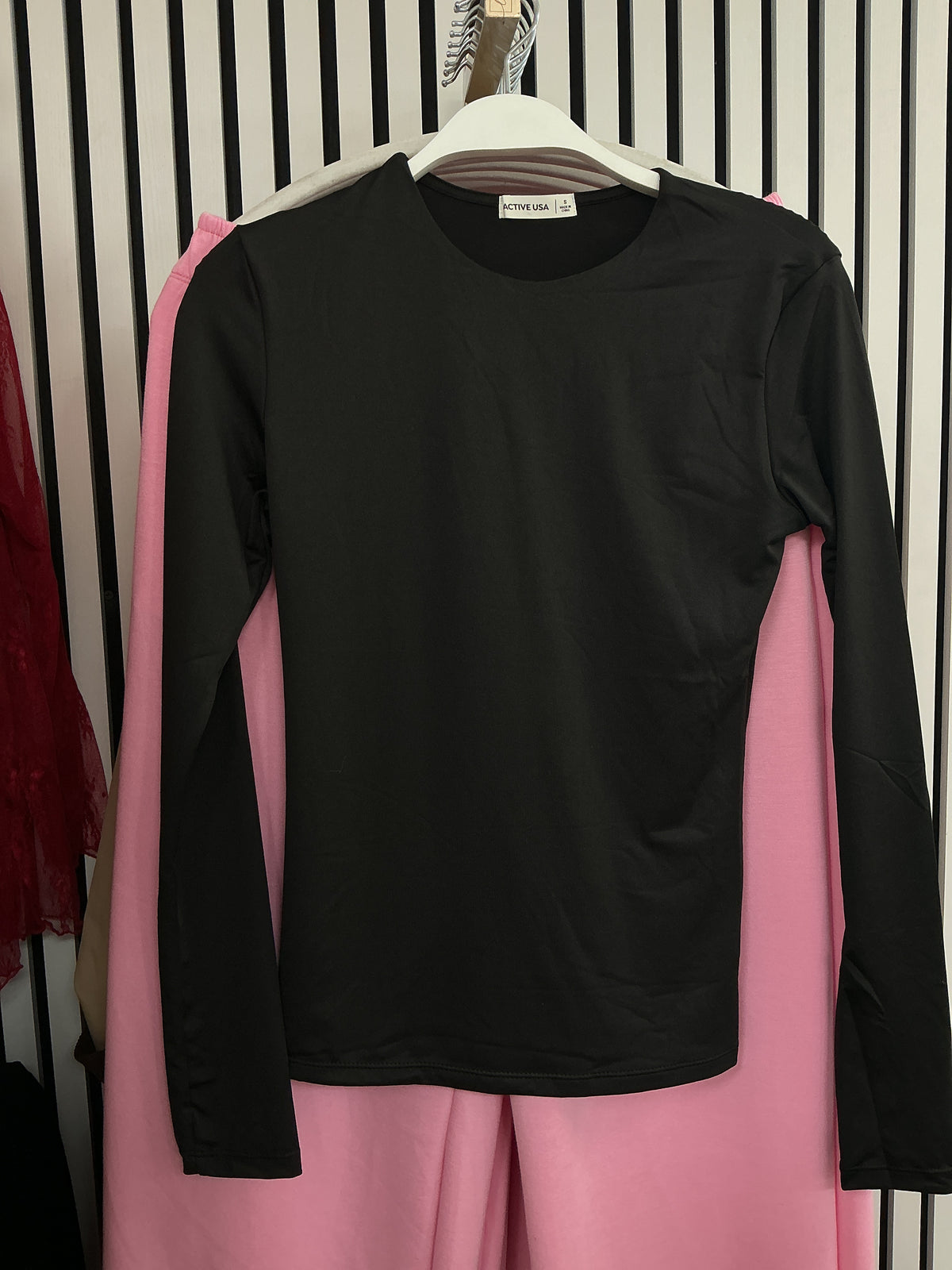 Double layer black long sleeve stop – Lavish 31