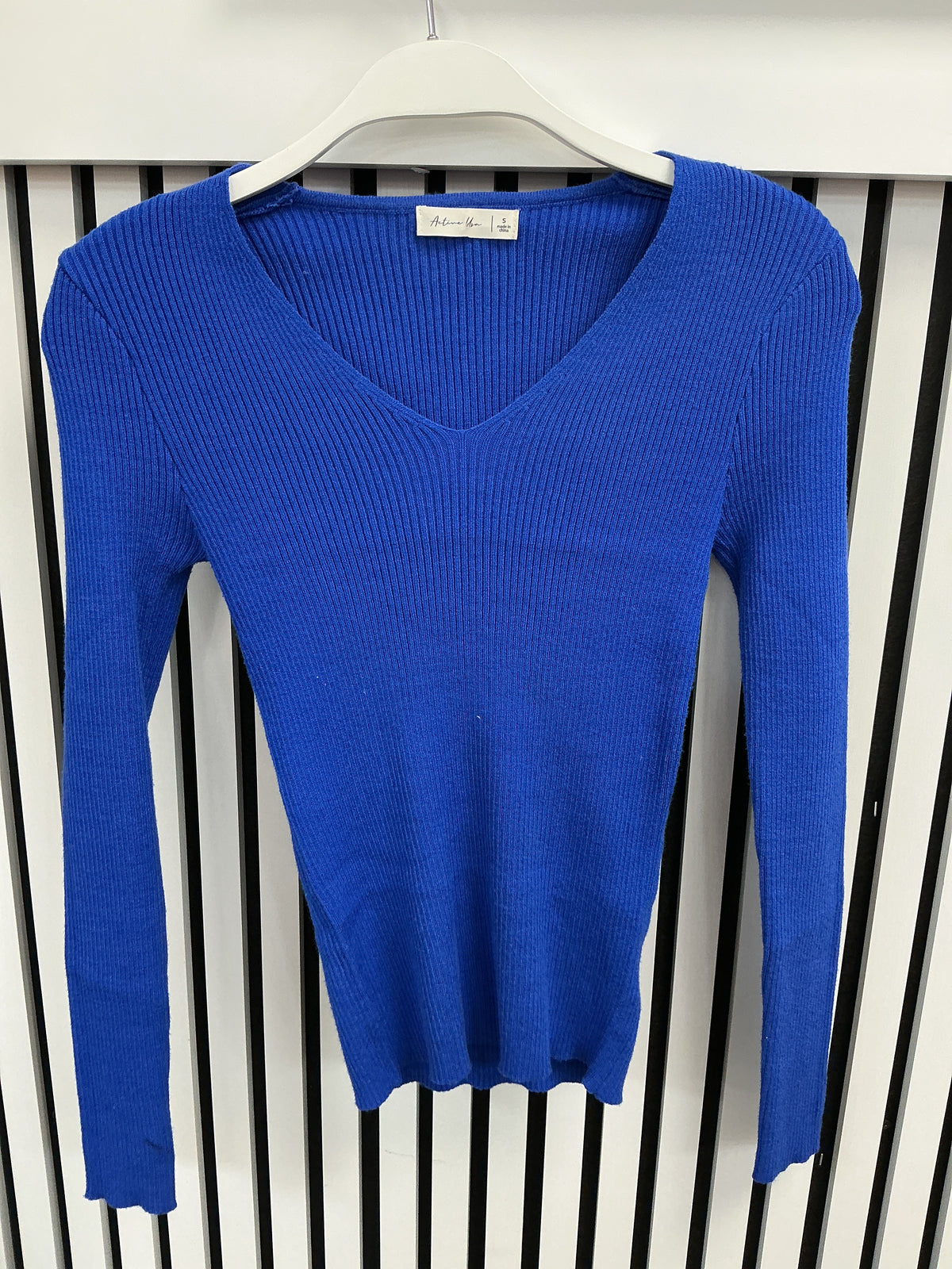 Cobalt blue ribbed top – Lavish 31