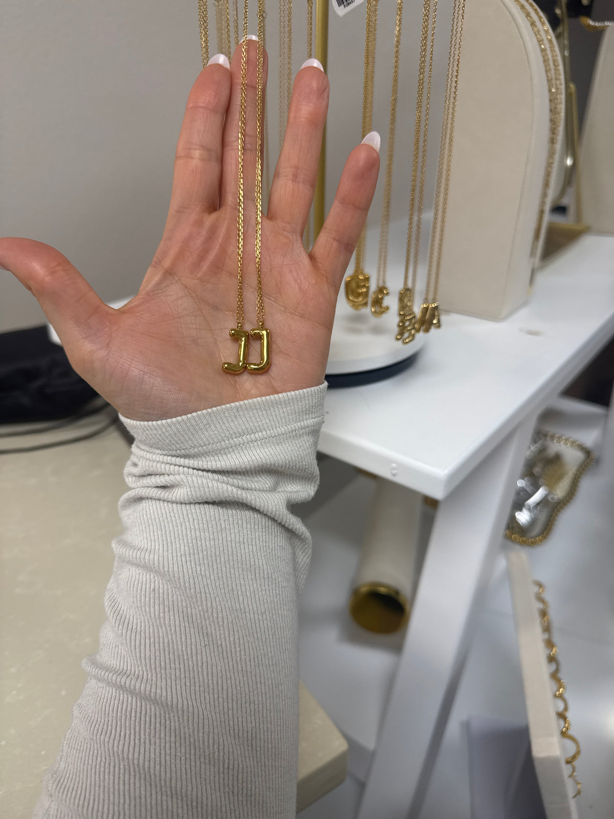 J Initial Gold Necklace – Lavish 31