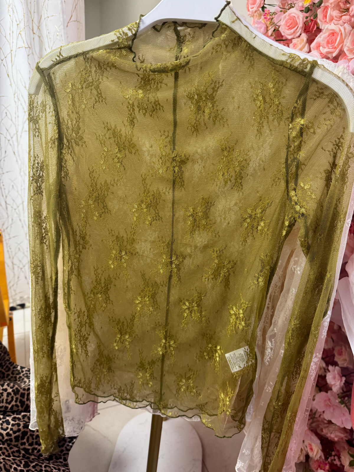 Sheer lace long sleeve – Lavish 31