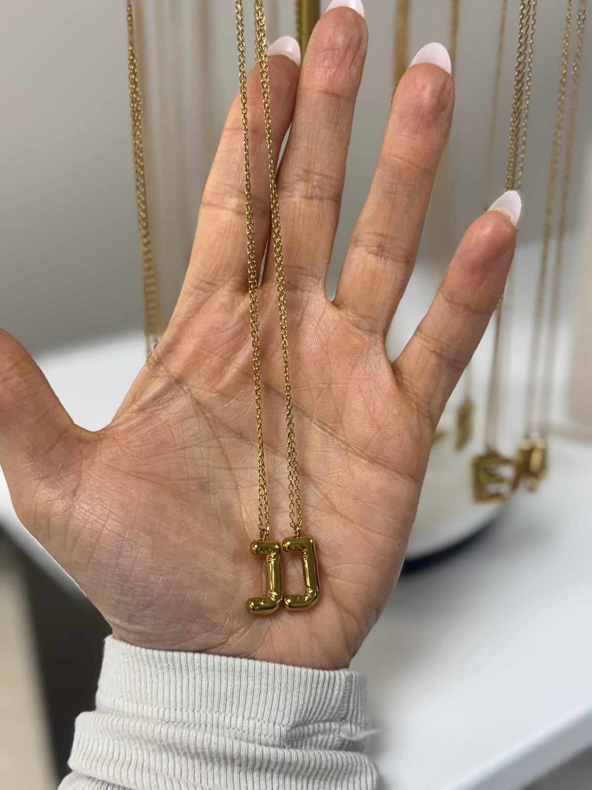 D Initial Gold Necklace – Lavish 31