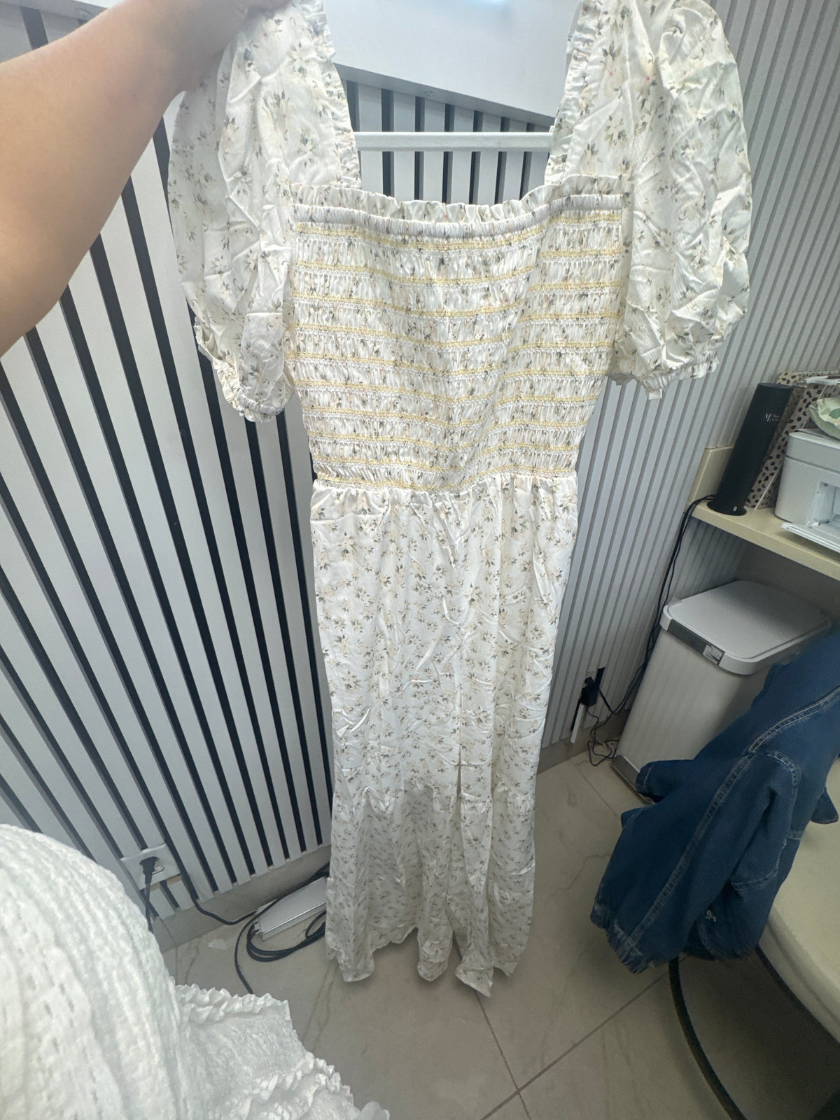 Floral puff sleeve jumpsuit – Lavish 31