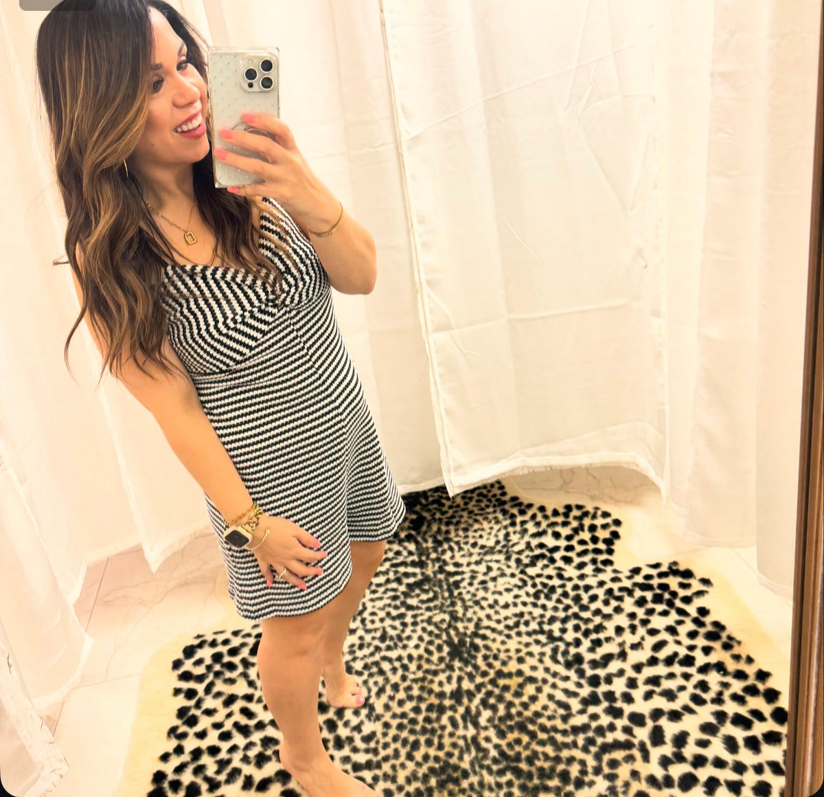 Stripped black and white romper shorts – Lavish 31