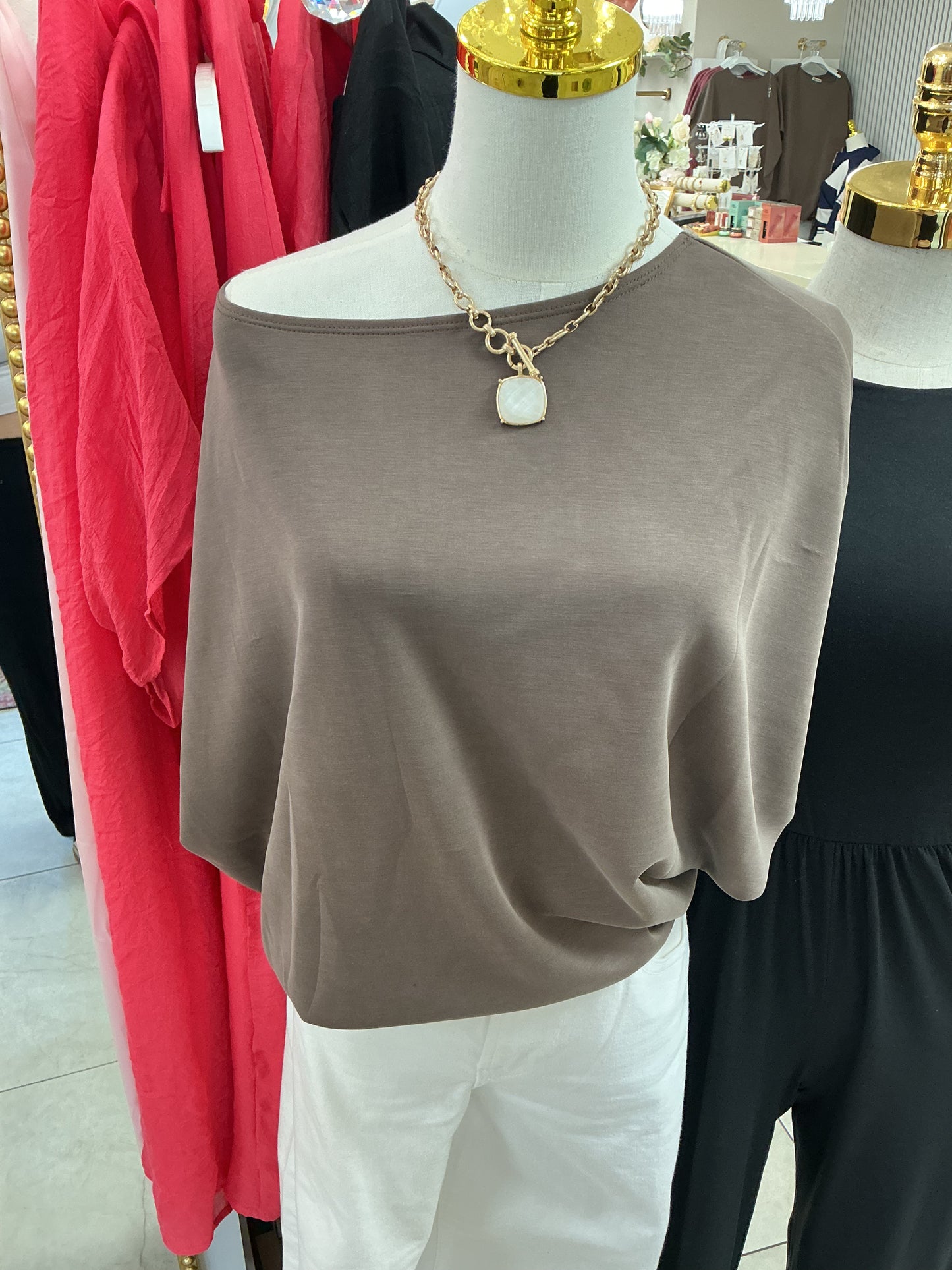 Brown dolman top – Lavish 31
