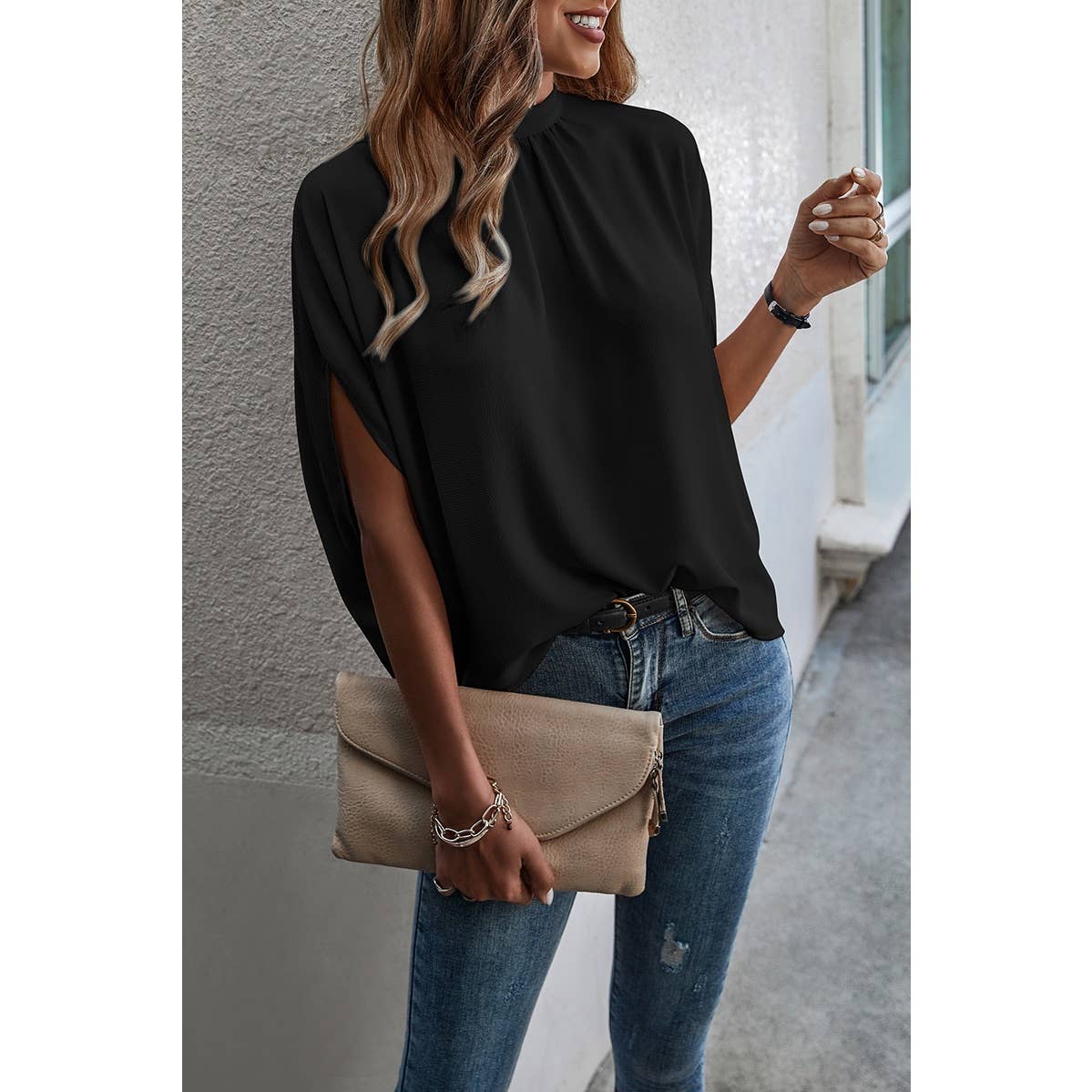 Black bat wing top – Lavish 31
