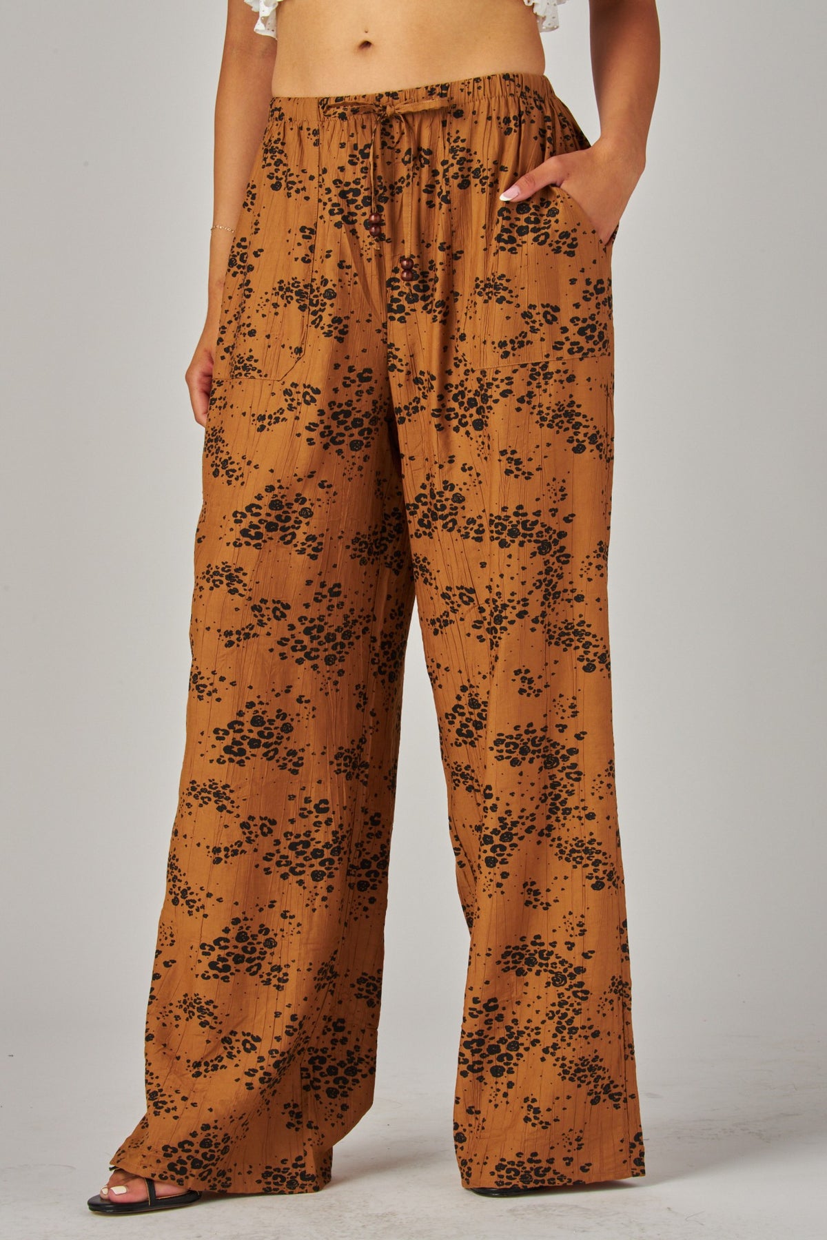 Burnt orange drawstring pants – Lavish 31