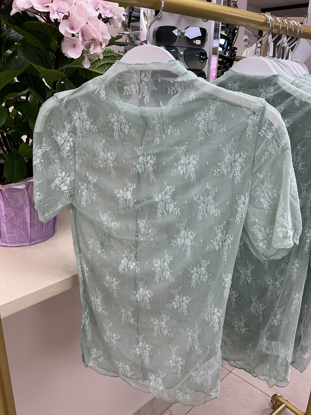 Teal lace top – Lavish 31