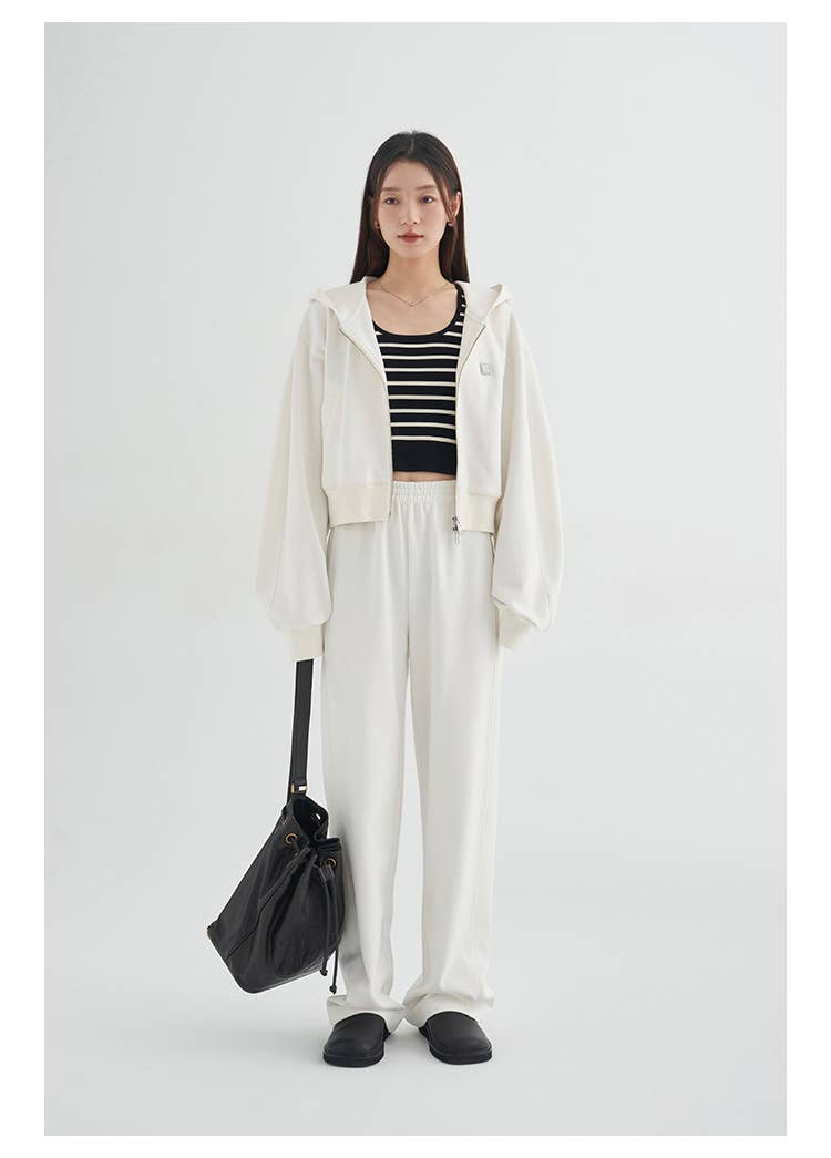Striped Knit U-Neck Tank: Beige off white – Lavish 31 (view 24)