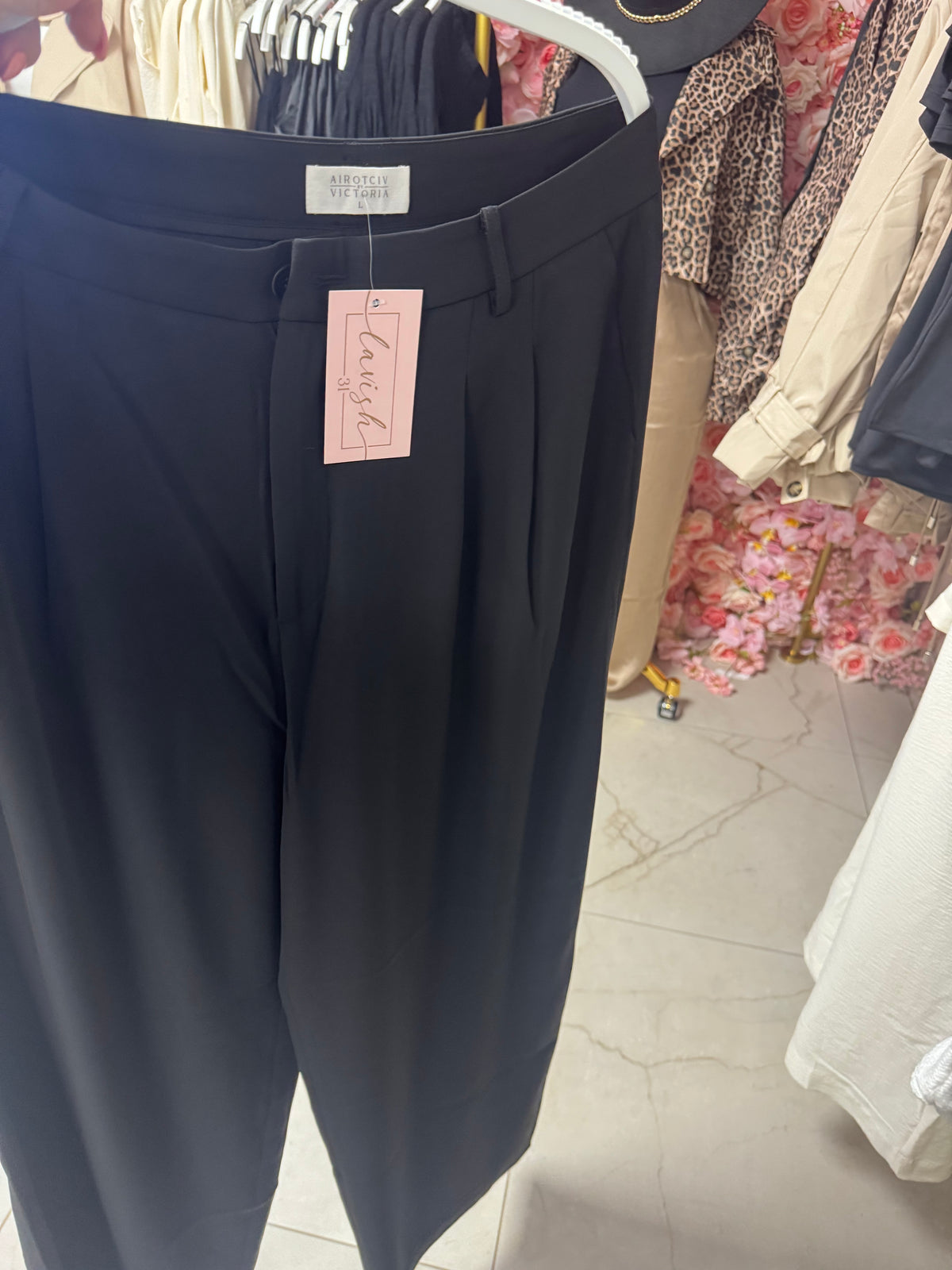Airotciv black trouser pants – Lavish 31