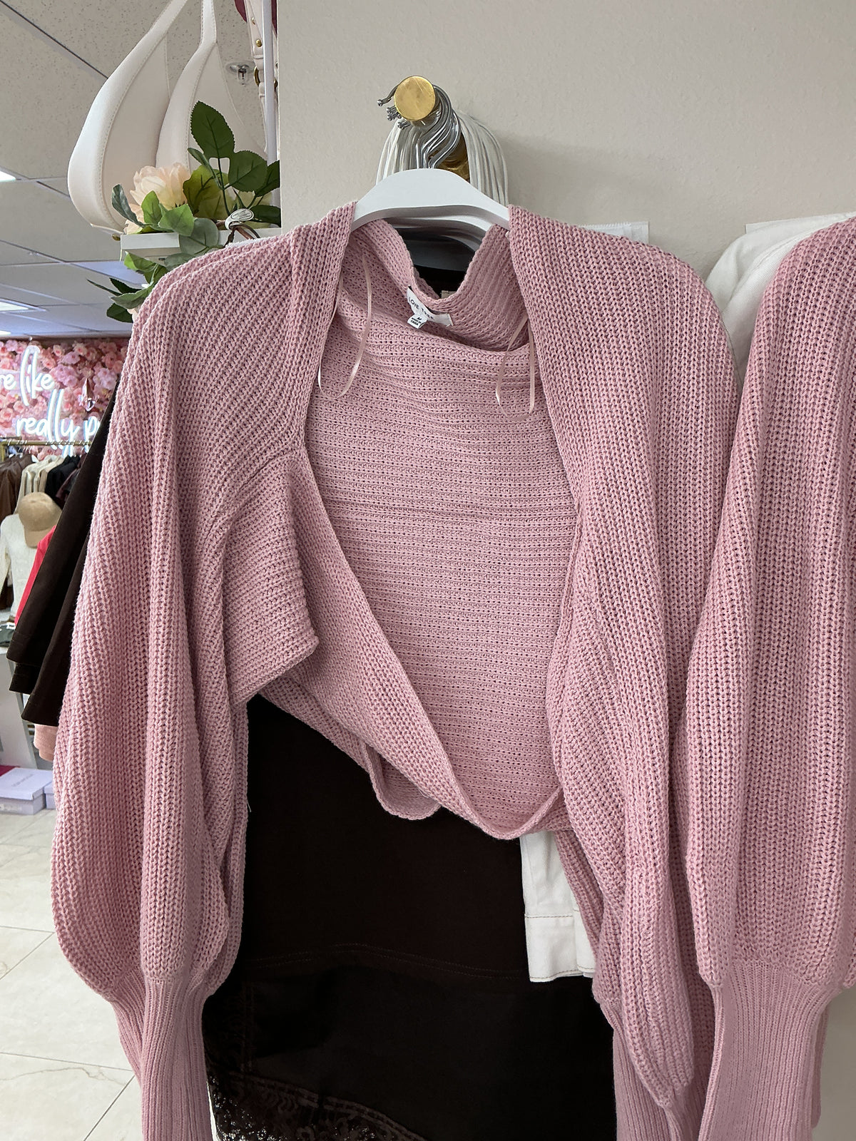 Pink Half cardigan – Lavish 31