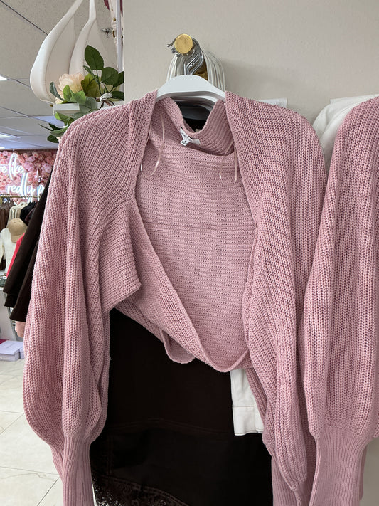 Pink Half cardigan – Lavish 31
