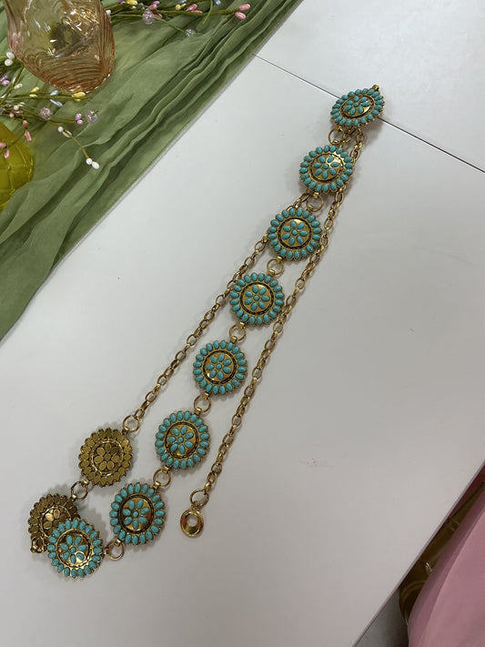 Turquoise and gold western belt – Lavish 31