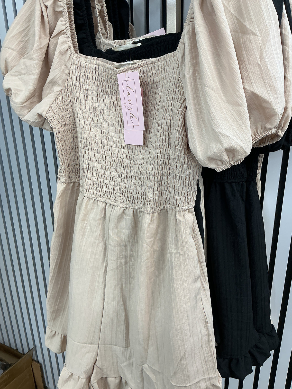 Beige romper with ruffle – Lavish 31