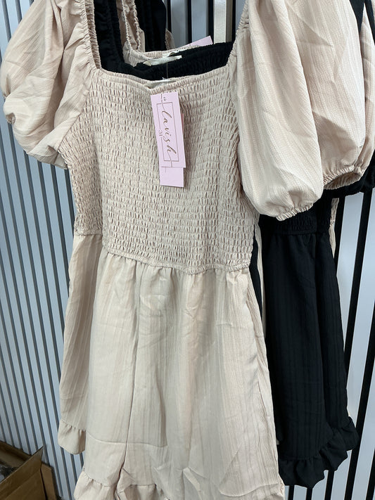 Beige romper with ruffle – Lavish 31