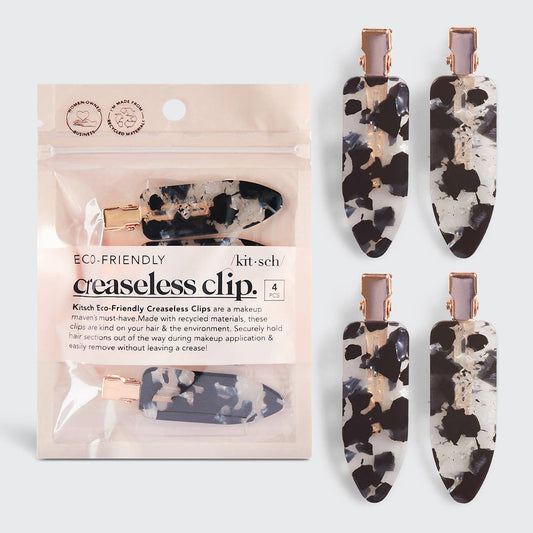 Eco-Friendly Creaseless Clips 4pc Set - Black Terrazzo – Lavish 31