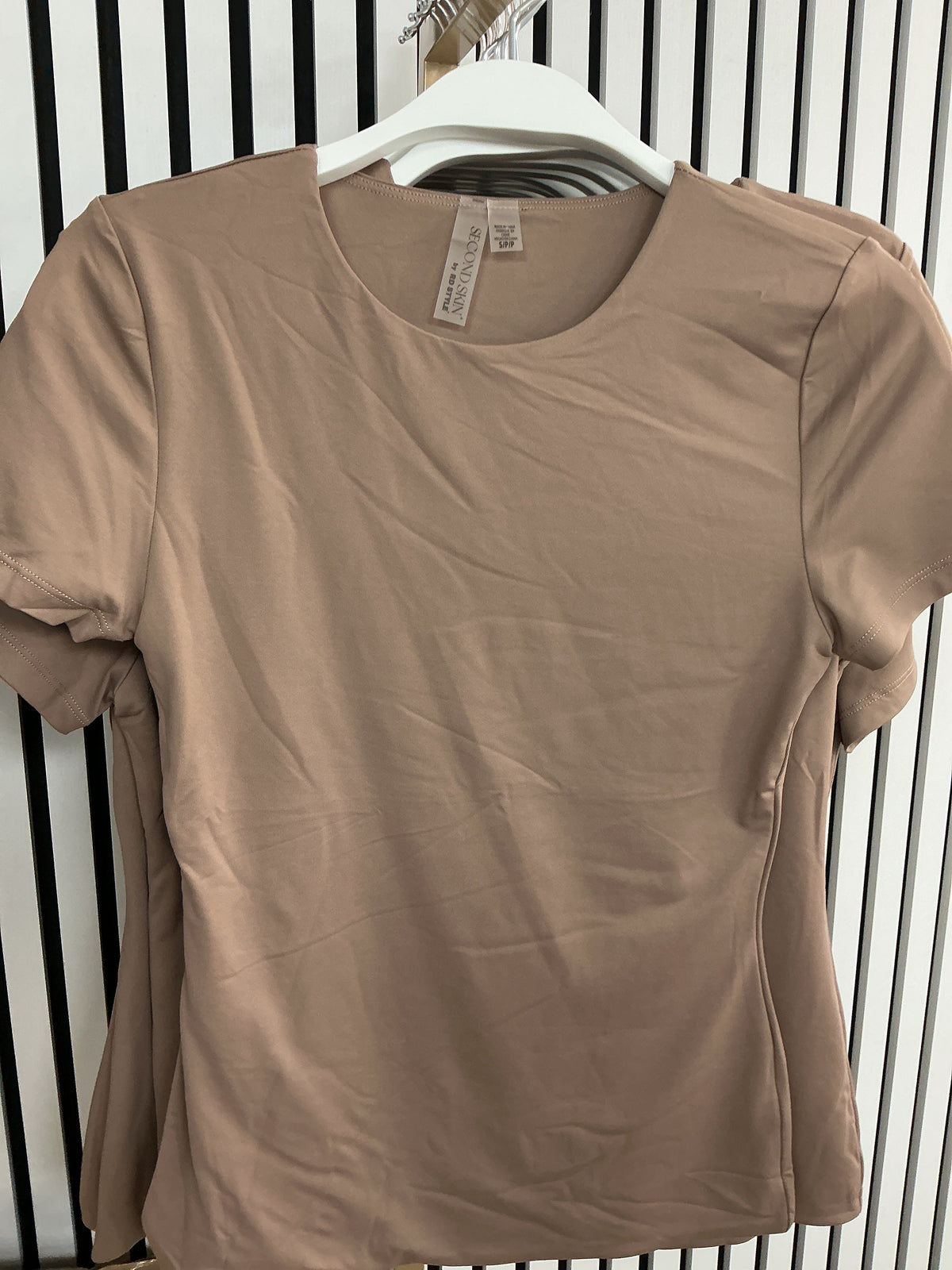 Brown round neck top – Lavish 31