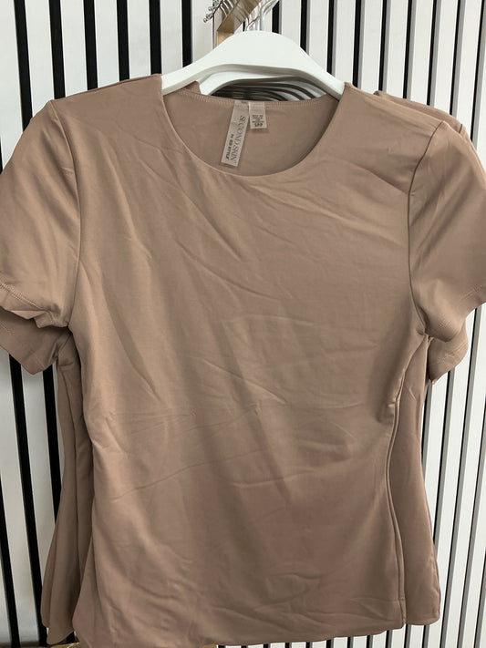 Brown round neck top – Lavish 31