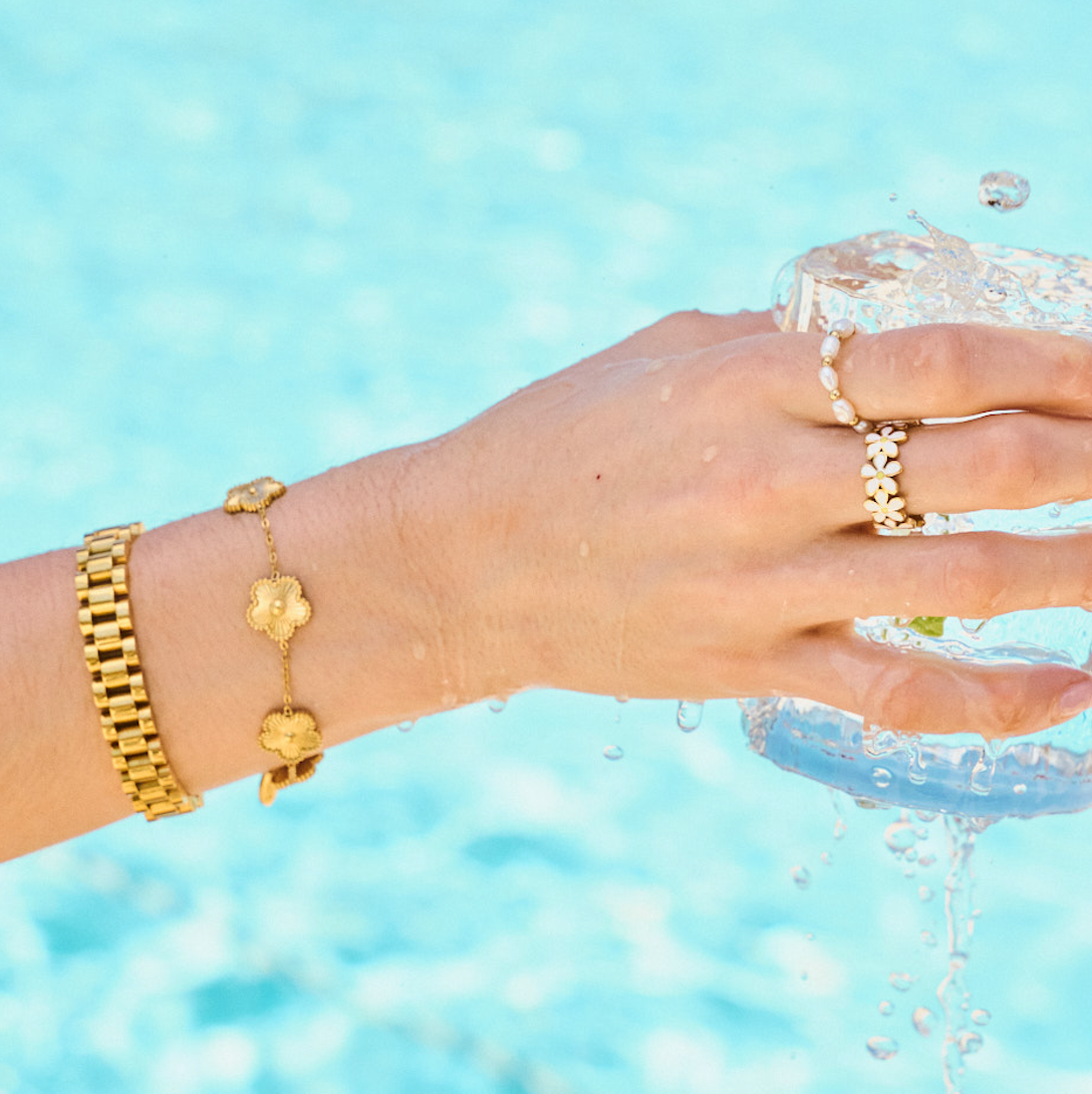 Gold Flora Bracelet – Lavish 31 (view 2)