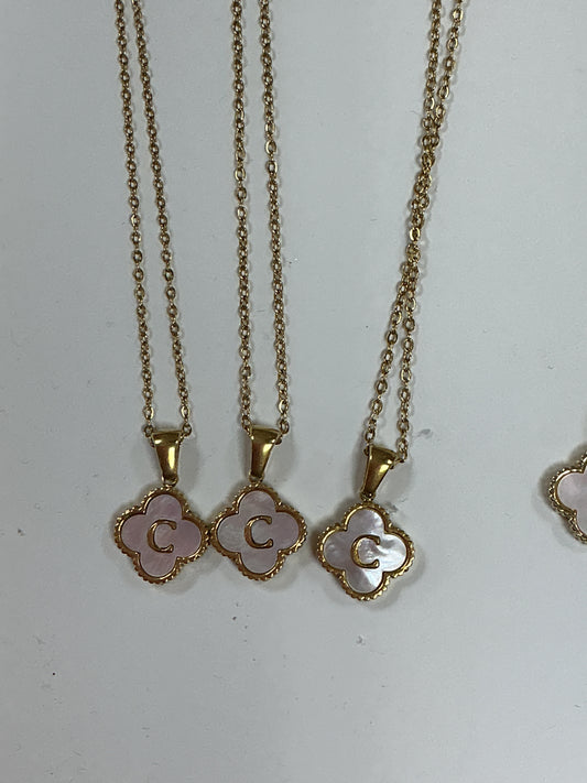 C clover letter necklace – Lavish 31