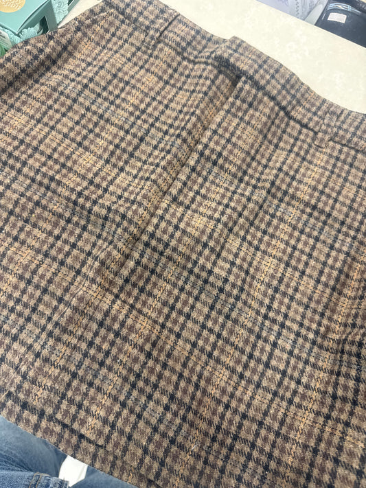 Brown plaid skirt – Lavish 31