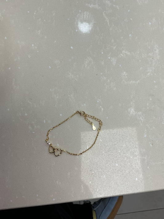 Gold heart bracelet – Lavish 31
