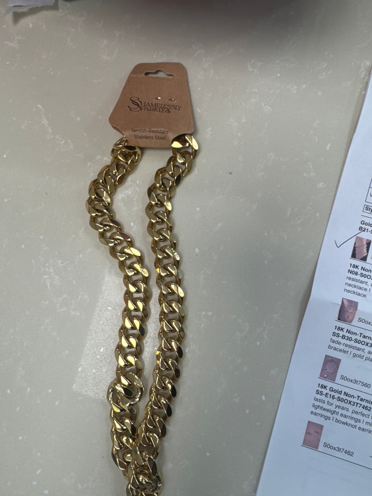 Chunky gold necklce – Lavish 31