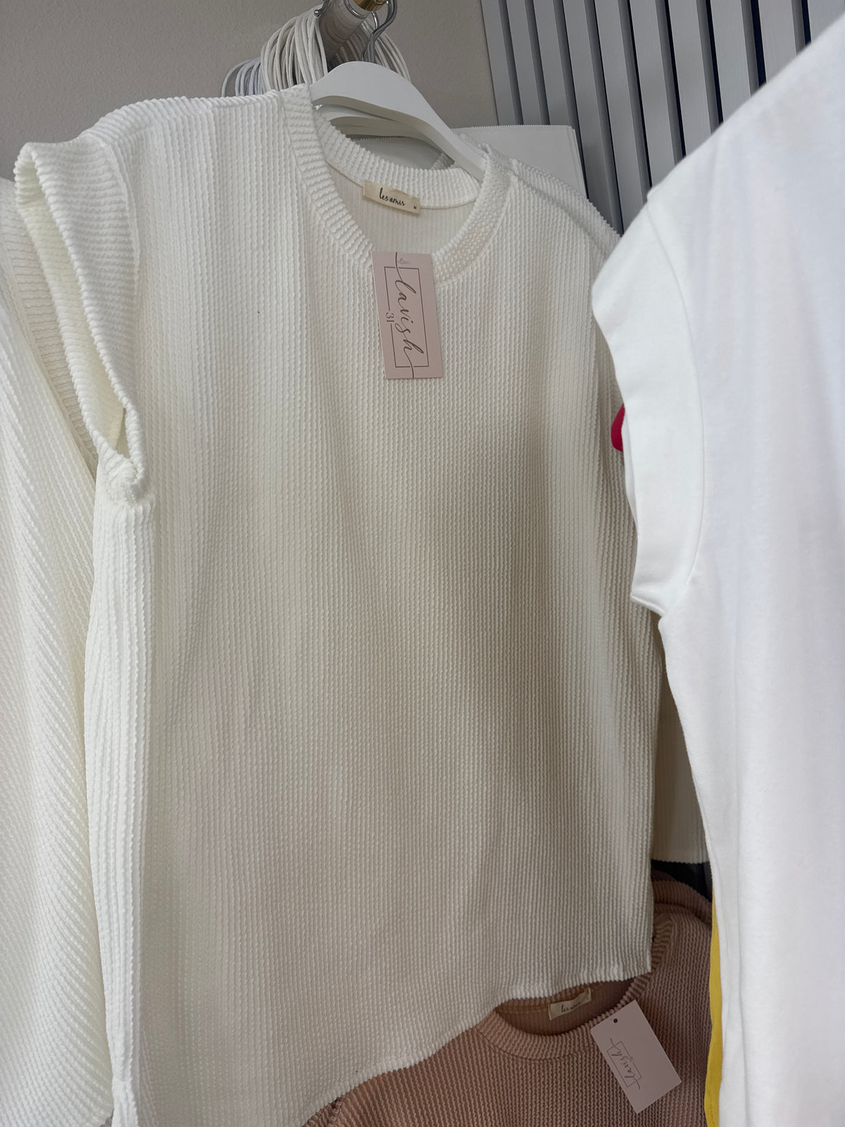 White sleeve less shirt – Lavish 31