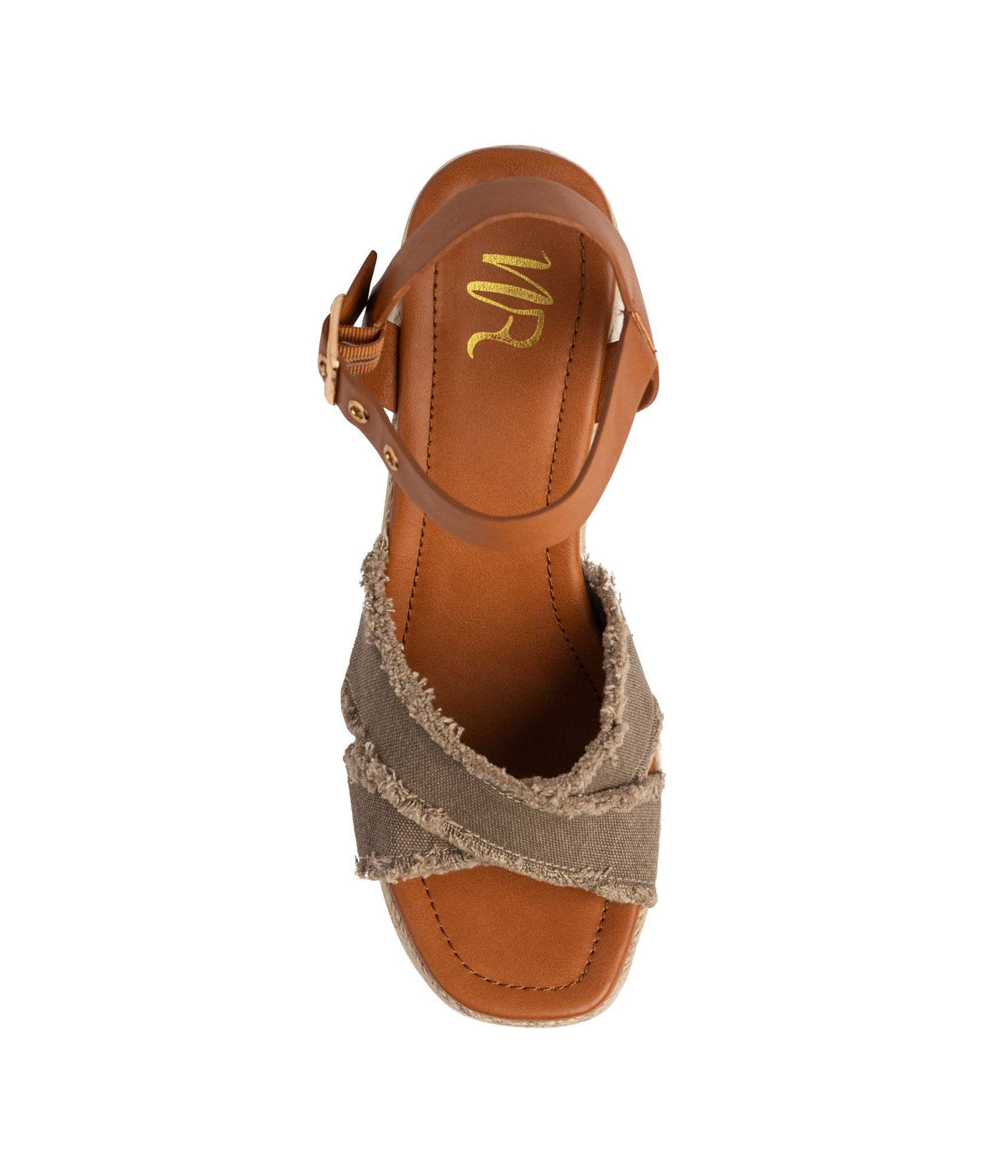 Nana Platform-wedge Sandals: Khaki – Lavish 31 (view 8)