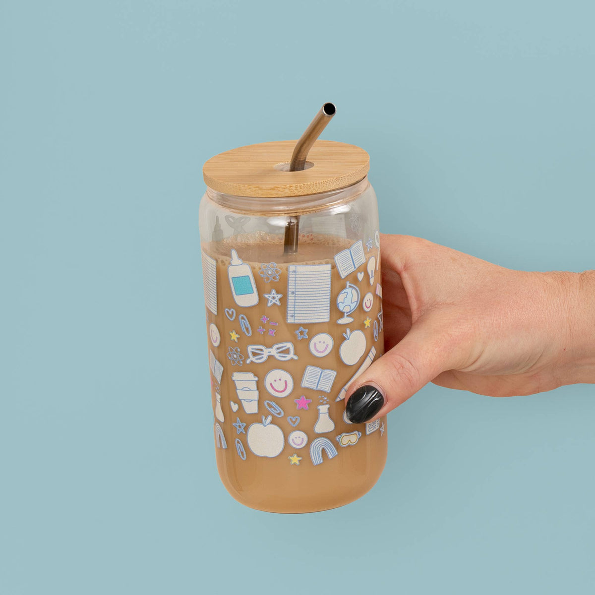 Classroom Icons Glass Can – Lavish 31
