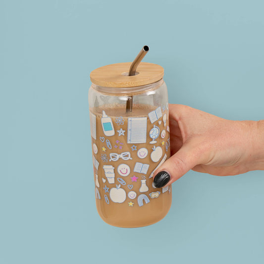 Classroom Icons Glass Can – Lavish 31