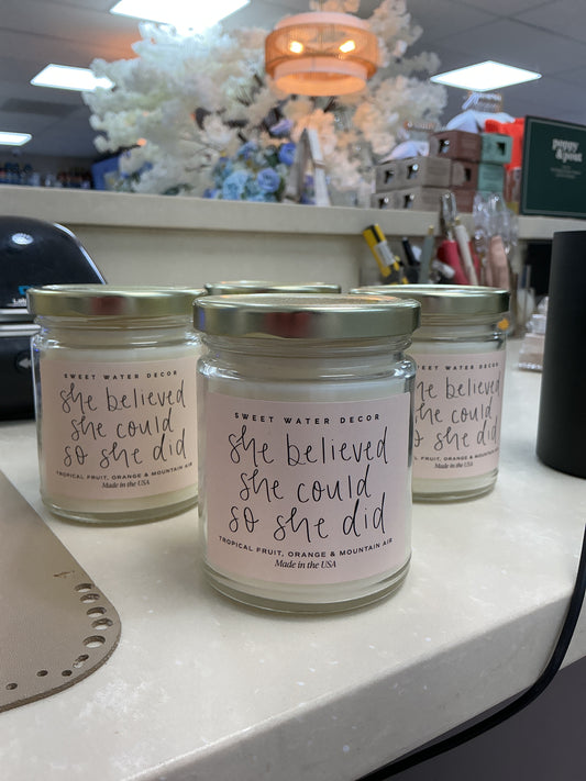 She believed she could so she did candle – Lavish 31