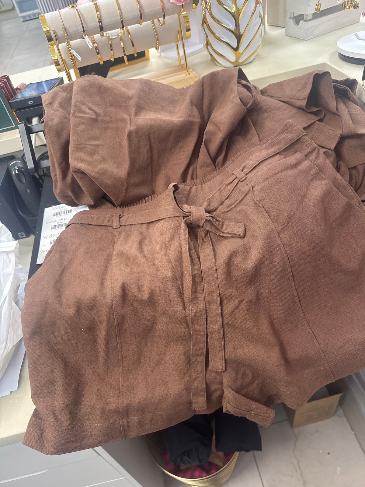 Brown shorts and tank set – Lavish 31