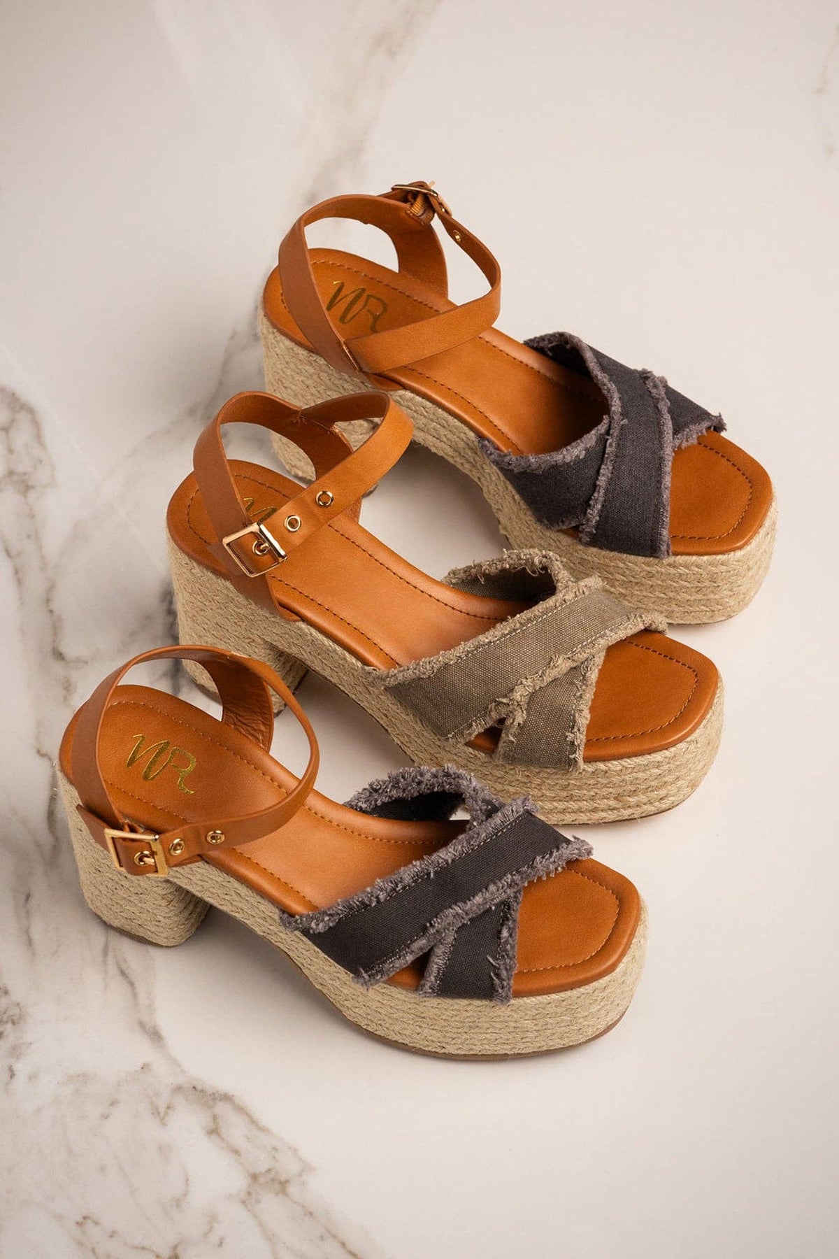 Nana Platform-wedge Sandals: Khaki – Lavish 31
