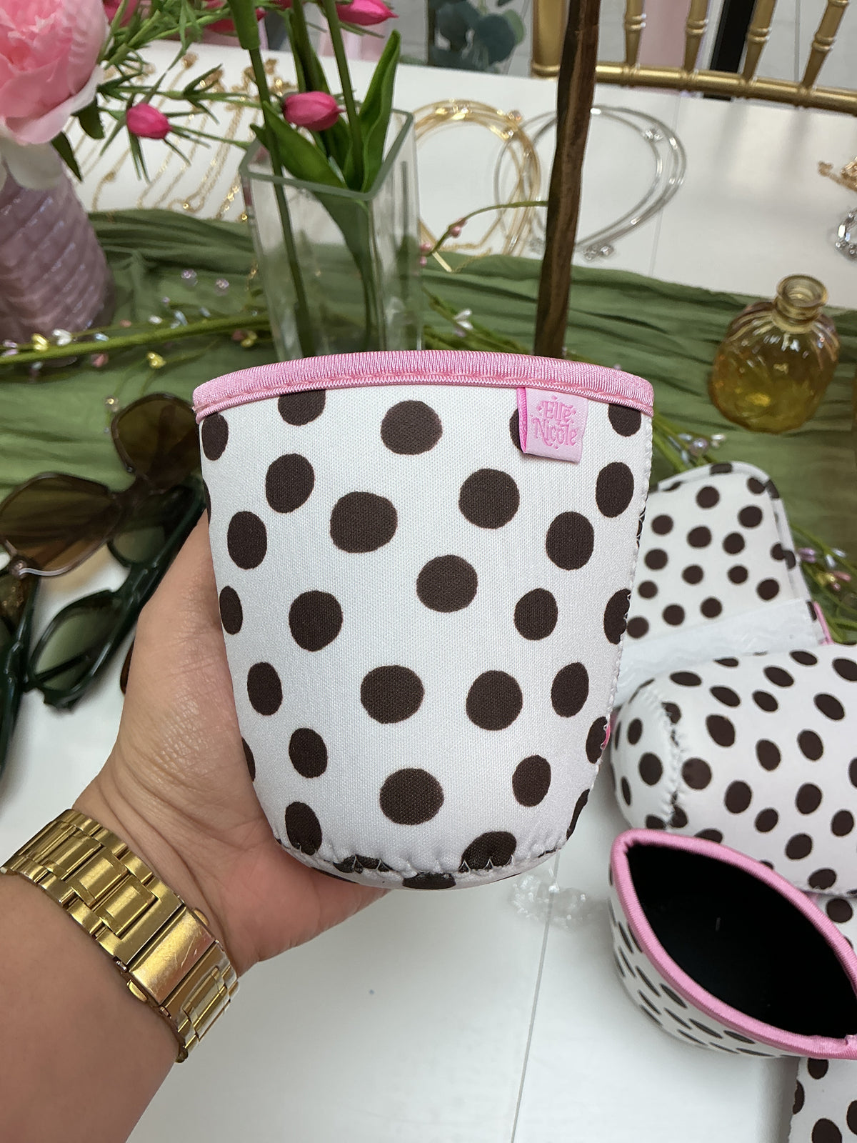 Polkadot sleeve for drink 16oz – Lavish 31