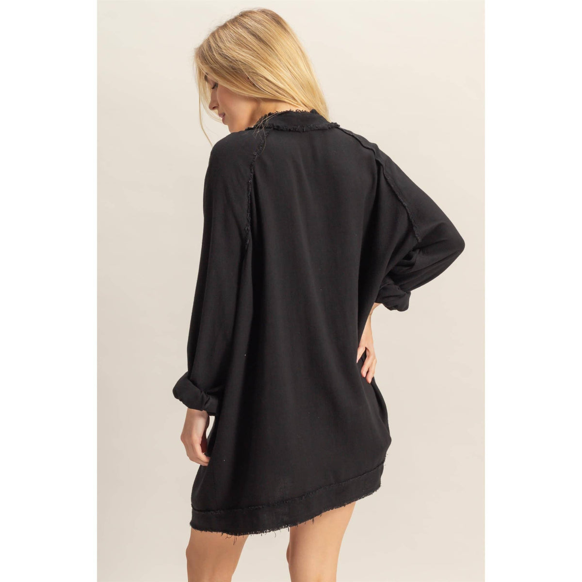 Black fringe cardigan – Lavish 31 (view 3)