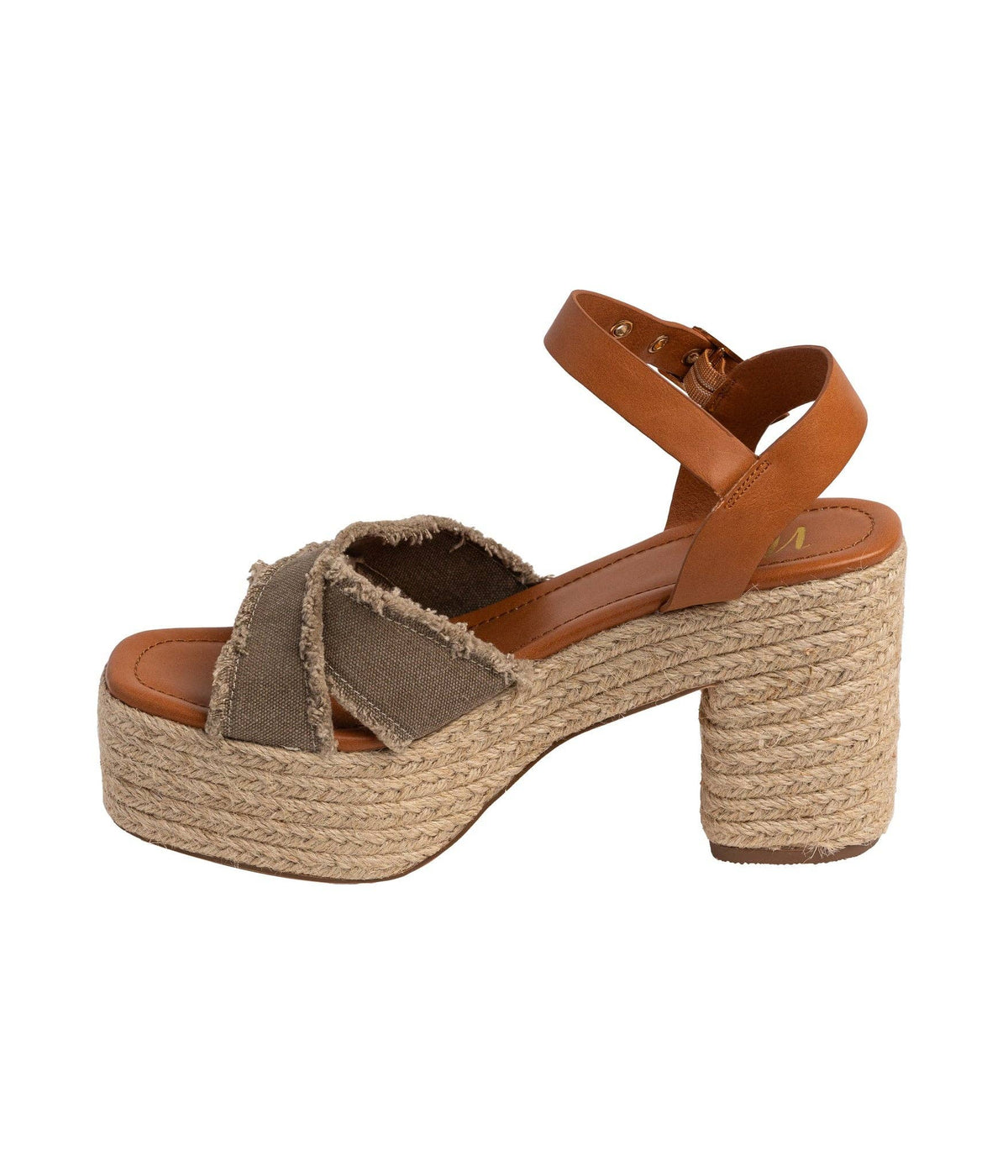 Nana Platform-wedge Sandals: Khaki – Lavish 31 (view 6)